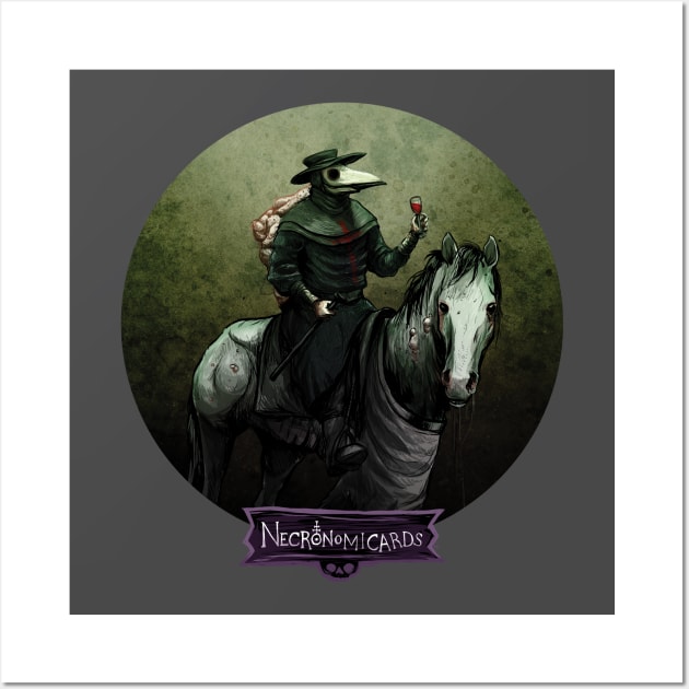 NecronomiCards - The Four Horsemen - Pestilence Wall Art by andyhuntdesigns